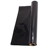 HFS (R) Rotolo di fogli di plastica nero 6 MIL per pittura, tela cerata di plastica, pacciamatura, barriera contro le erbacce, umidità del calcestruzzo, barriera al vapore, pellicola da costruzione,