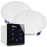 Power Dynamics Powerline A50B Bluetooth Ceiling Speaker System with Amplifier - 2X in-Ceiling Speakers for Home, Bathroom, Seamless Audio Experience, Wall Mounted Bluetooth Amplifier