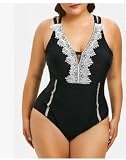 Maillot Bain Short Ladies maillot de bain plus taille pleine couleur couleur one-piece maillot de bain sexy Haut de taille formation maillot de bain athlétique Chemise Noire Longue