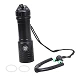 Ywmsfl LED Diving Flashlight 1000LM Bright Powerful Underwater Light Scubas Dives Torches Lamp for Night Diving Bright Powerful Underwater Light