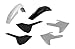 Polisport PLASTIC BODY KIT WHITE/BLACK 90829