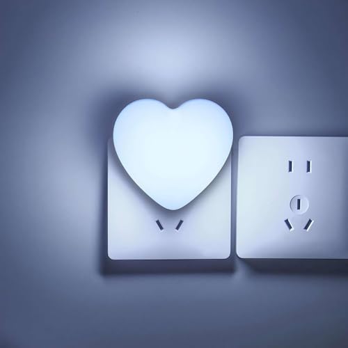 Image of INZU Night Lights Plug into Wall, LED Night Light for Kids, Cute Nightlight with Auto Dusk to Dawn Sensor, LED Nightlight with Soft Warm Light for Bedroom, Nursery, Bathroom, Hallway (Blue)