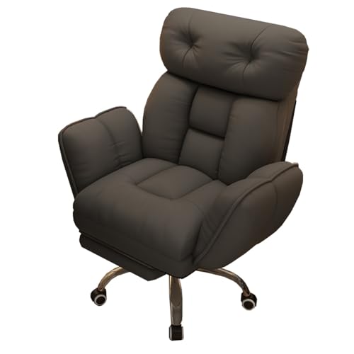 SXZenSpace Fauteuil de Bureau Ergonomique de Direction avec roulettes, accoudoirs relevables et inclinables, Fauteuil de Jeu/canapé Confortable (Gris foncé,...