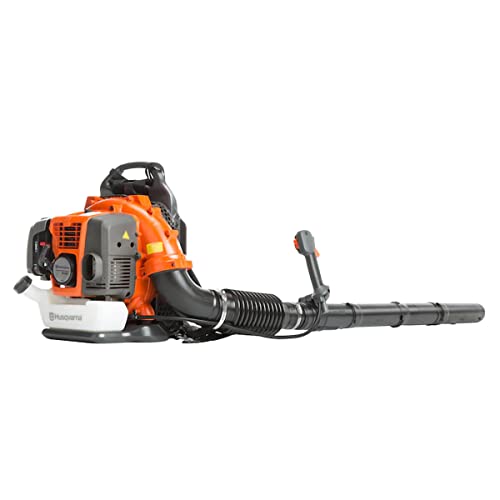 Husqvarna 350BT Gas Leaf Blower, 50.2-cc 2.1-HP 2-Cycle Backpack Leaf Blower with 692-CFM, 180-MPH, 21-N Powerful Clearing Performance and Ergonomic Harness System, Gifts for dad