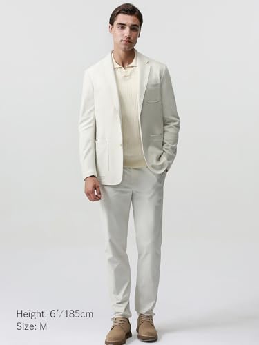 Blazer for Men Cotton Blend Sport Coat Knit Casual Jacket Half Lining Two Buttons Notch Lapel Double Vent2