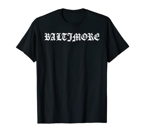 Baltimore Maryland Vintage Retro City Urban Skyline Seaport T-Shirt
