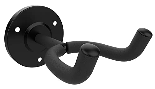 Audibax SG-05 – Wall Guitar Holder – Electric or Acoustic Guitar Hanger on the Wall – Guitar Rack with Protective Rubber – Opening Width 55 mm