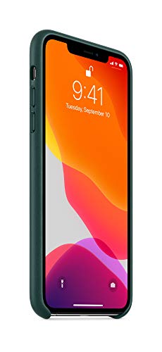 Image of Apple Leather Case (for iPhone 11 Pro Max) - Forest Green