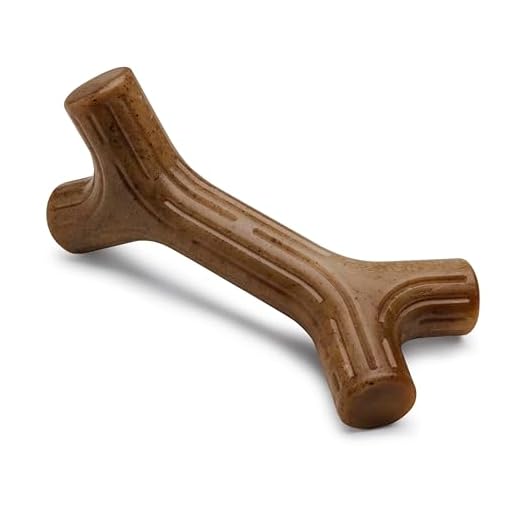 Benebone Bacon Stick Durable Dog Chew Toy for Aggressive Chewers, Real Bacon, Made in USA, Large