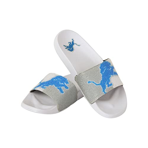 FOCO Detroit Lions NFL Womens Big Logo Shimmer Slide - S