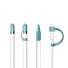 Produktbild FRTMA [4-Pack] Pencil Kappe/Pencil Spitze Kappe/Kabel Adapterhalter/Pencil Kappenhalter für iPad Pro Bleistift, EIS Meer Blau