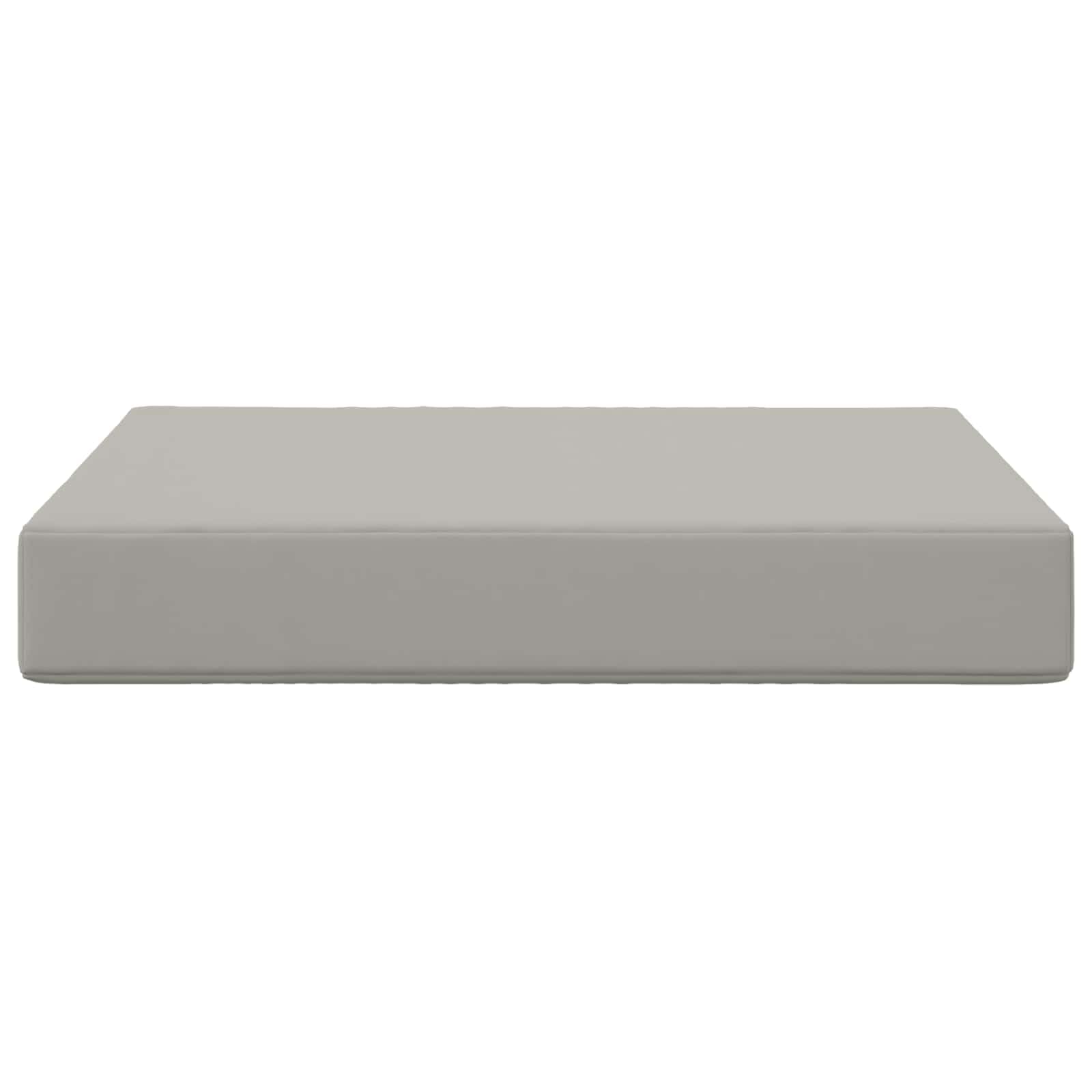 vidaXL Cojín para sofá de Exterior Gris 60 x 60 x 8 cm Poliéster, Cojín Sofá Moderno Exterior, Espuma Resistente, Poliéster Que No Se Desvanece, Asiento Decorativo para el Hogar