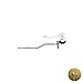 Newport Brass 505/04 Solid Brass Front Mount Tank Lever