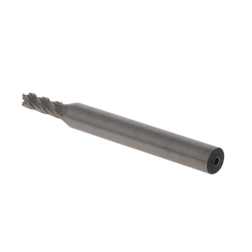 Image of Auniwaig 5 /32-Inch Straight Shank End Mill Cutter, 4-Flute End Mill Bits,HSS-AL Spiral Bits, Round Shank Milling Cutting Tool for Stainless Steel Alloy Copper Metal 1Pcs