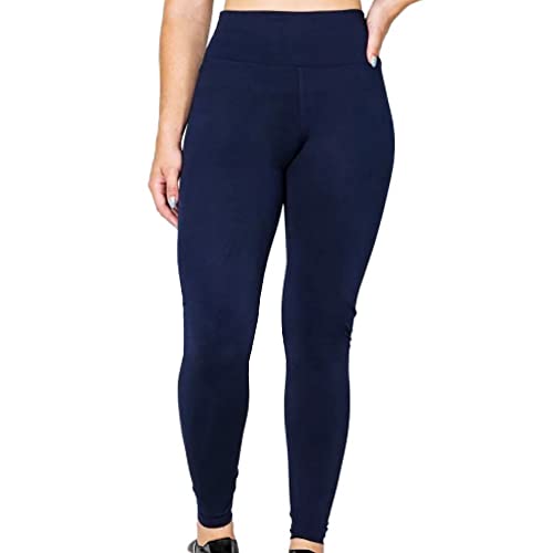 Legging Azul Feminino Suplex Premium Cós Alto Donna Martins (as2, alpha, m, regular, regular, Azul)