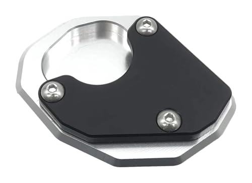 Seitenständer Verlängerungsplatte Für Triumph Für Trident 660 2021 2022 Motorrad Seitenständer Pad Kickstand Fußverlängerung Vergrößern Stützplatte Schwarz