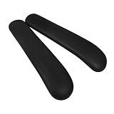 TEHAUX 2pcs Office Chair Armrest Pads Comfortable Pu Replacement Armrests for Gaming and Office Chairs Ergonomic Design Easy to Install and Adjust