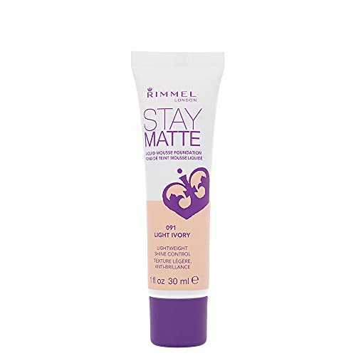 2 x Rimmel London Stay Matte Liquid Mousse Foundation 30ml - 091 Light Ivory