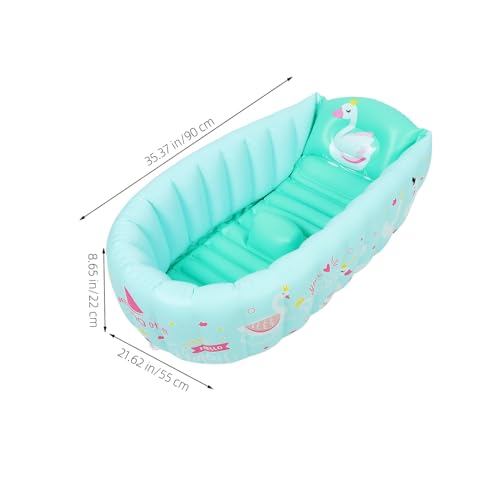 Bañera inflable para niños pequeños recién nacidos diseño portátil 4