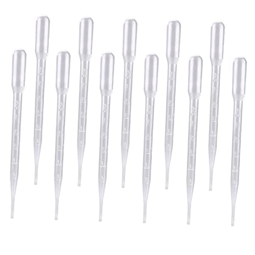KICHOUSE 300pcs Calibration Dropper Laboratory Pipettes Oil Droppers Pipettes Pipette Droppers Mini Pipette Dropper Nutrient Dropping Pipettes Essential Oil Dropper Transparent Plastic