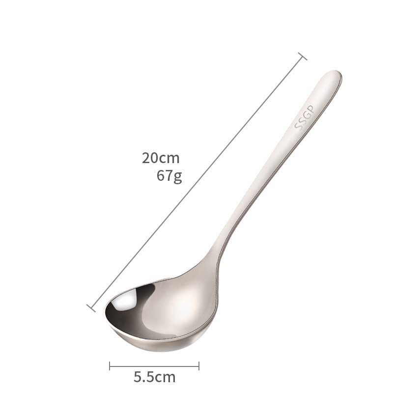 Cuillères, cuillères à soupe, cuillères for la cuisine, cuillères à dessert, cuillère à ramen en acier inoxydable de haute qualité, cuillère créative à long manche en acier inoxydable, grande cuillère