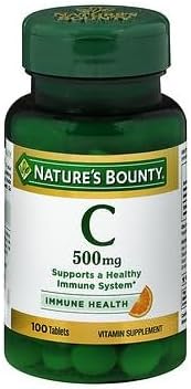 Nature's BountyPure Vitamin C 500 mg - 100 Tablets, Pack of 5