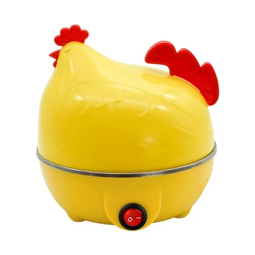 Cuociuova,Cuociuova A Vapore,Cuociuova A Vapore Con Capacità Di 7 Uova, Forma Di Pollo, Macchina for Uova Sode,Uova Sode Con Spegnimento Automatico,Cuociuova for Uova Sode,/431