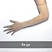Unicorns Poop Glitter Sheer Seamless Nude Illusion Second Skin Gloves with Strong Elastic Top Seam in Beige and Tan (Beige)