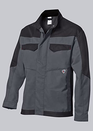 Veste de travail BP 2432 en coton aramide durable et robuste gris noir pour hommes