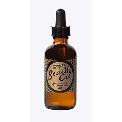 Lulu Organics Beard Oil - Argan Oil for Beard Growth with Cade Berry & Cedar Wood Scent, Natural Beard Moisturizer for Men - Facial Hair Growth Support with Natural Beard oil Essential - (2oz Bottle) Cover