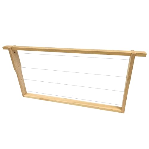 40x Zander Rähmchen/Rahmen Hoffmann-Seiten aus LINDENHOLZ fertig montiert waagerechte Drahtung, Europa- Qualität, mit Edelstahldraht und Messingösen, geleimt und getackert 477 x 220 mm
