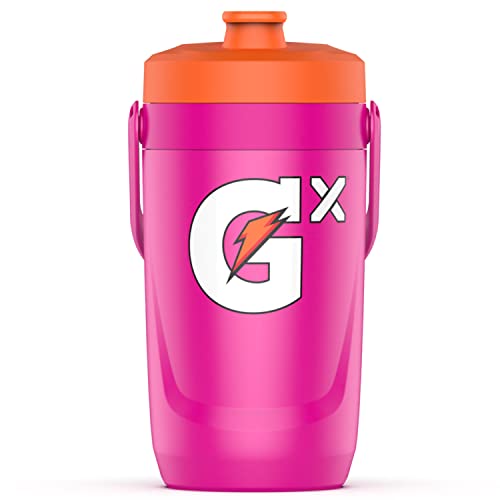 Gatorade Gx Performance Jug, 64oz, Leakproof, Non Slip Grip, Great for Athletes, Pink