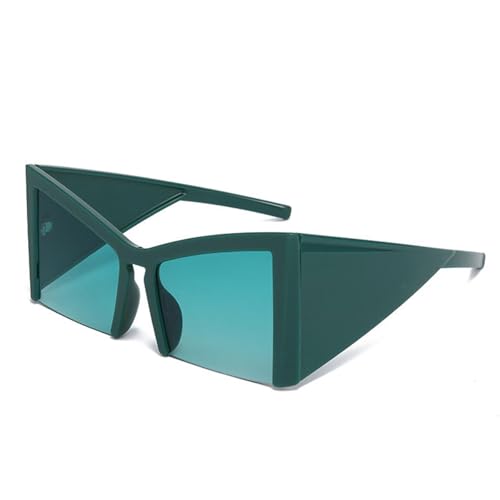 Lunettes de soleil punk surdimensionnées femmes verres UV400 de luxe