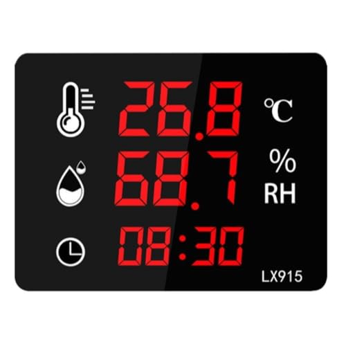 AOPIPI LED���x�\���� �①�ɗp��^�f�B�X�v���C�A�����x�H�Ɨp���x�v�A�v�[���E����/�{�B�p���x�v (�u���b�N,21*17*2.6CM) [���s�A���i]