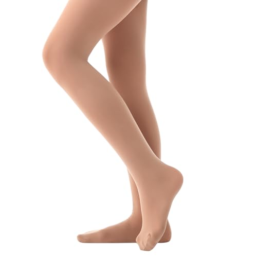 Girl's Women's Ballet Dance Tights Footed, Ultra Soft Pro Hold Stretch Footed Tight