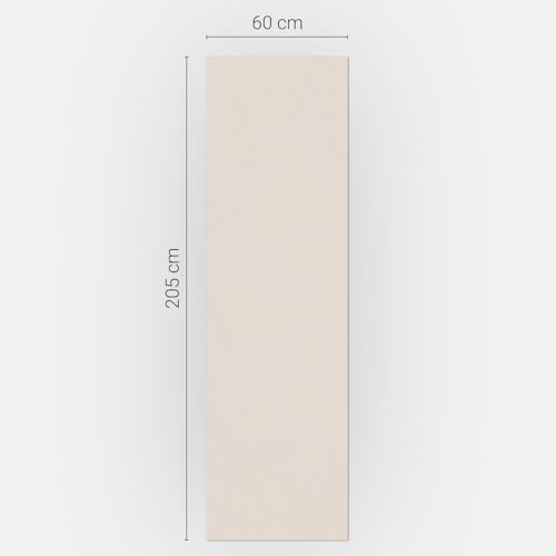 Tapis magnétique rectangulaire rénovation cuisine beige clair 60x205