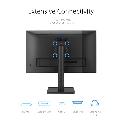 Image of ASUS VA27UCPS 27 inch LED IPS UltraHD 4K Altavoces Altura Adjustable Adaptive Sync USB-C