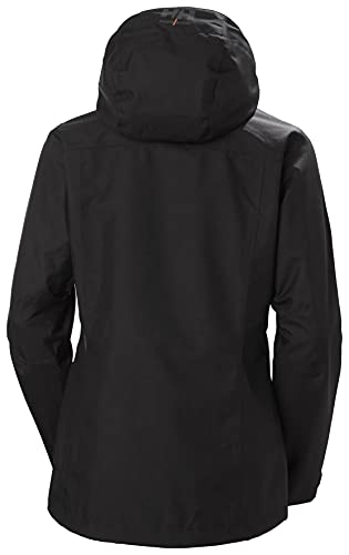 Helly-Hansen Workwear Luna/Gale Shell Waterproof Rain Coats for Women with Detachable Hood & Brushed Polyester Inside Collar2
