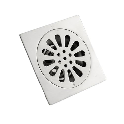 Drain de sol carré anti-odeur 100x100mm, solution d'évacuation cachée pour douche moderne