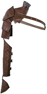 CHICTRY Gothic Punk Shoulder Armors PU Adjustable Metal Rivets Arm Guard Body Chest Harness Protective Gauntlet Cosplay Costume Accessory