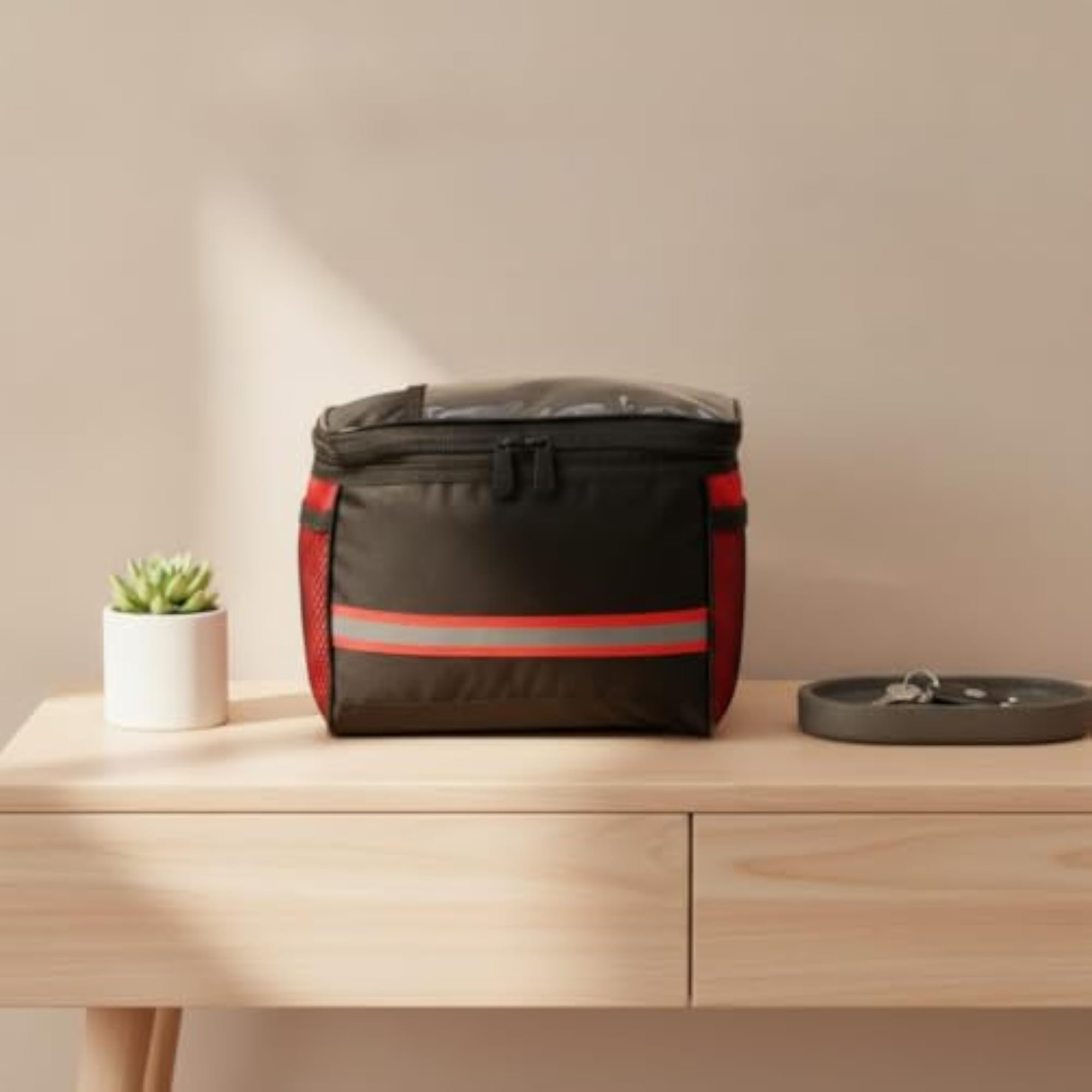 Non-Slip Bike Handlebar Bag with Transparent Pouch