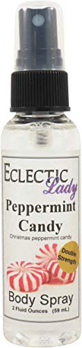 Eclectic Lady Peppermint Candy Body Spray, Double Strength, 2 oz, Body Mist