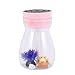 Hojffuue Nette Kühle Nebel Luft Befeuchter Büro Schlafzimmer Luft Reiniger USB Lade Kawaii Luft Befeuchter mit Led Licht Luft Feuchtigkeits Spendende Flasche (Rosa)