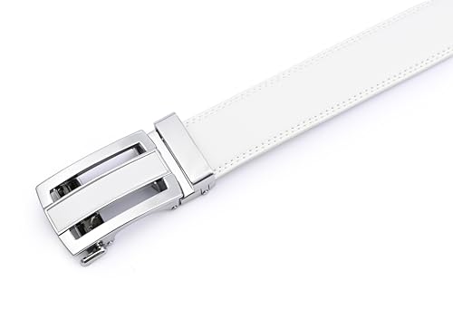 Image of Men's Belt, Ratchet Dress Casual Belt with Adjustable Automatic Buckle Trim to Fit