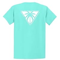 Camiseta Koloa Surf Triangulated Palm versão leve da nossa camiseta clássica, Logotipo Celadon/branco, 6G