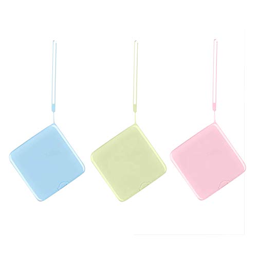 ?Shiping from US? 3PCs Portable Storage Case with Lanyard for Face_Masks,Face_Mask Holder Storage Box Clips Face_Cover Container Keeper,Plastic Storage Bag Against Dust and Dirt (Storage Box)