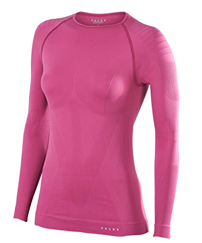 FALKE ESS Warm Long Sleeve Women Camiseta, Mujer, Azalea, X-Large