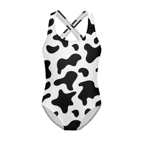 Girls One Piece Swimsuits Beach Bathing Suit Back Cross Strap Swimwear 5-14 Years