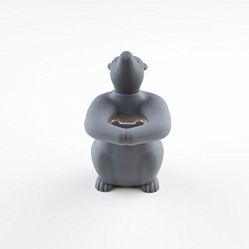 Kikkerland Bear Hug Bottle Opener, Gray image 4