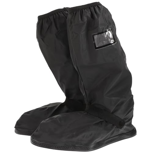 VICASKY XL Cycling Shoe Covers Reusable Rainproof Overshoes for Motorcycle Cycling Non Slip Lightweight Breathable Design for Rainy Days and Outdoor Activities Black